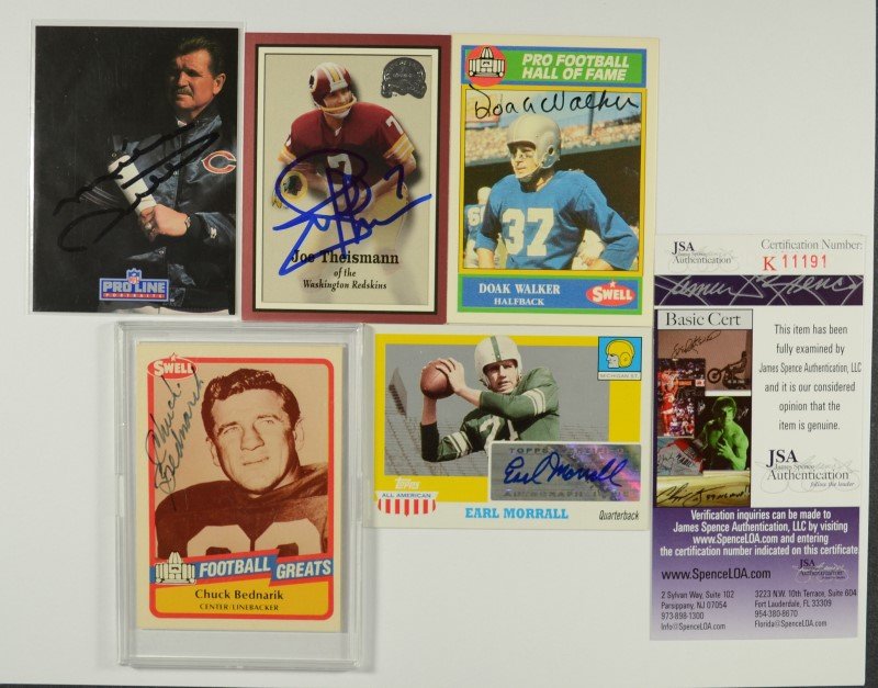 5 - NFL AUTOGRAPHS - MIKE DITKA, DOAK WALKER, EARL (1 of 1)
