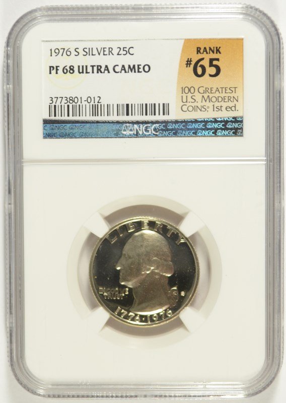 1976-S SILVER PROOF WASHINGTON QUARTER NGC PF-68 UC (1 of 4)
