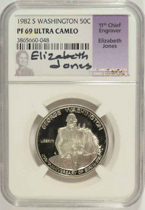 1982-S WASHINGTON COMMEN HALF DOLLAR NGC PF-69 UC (1 of 4)