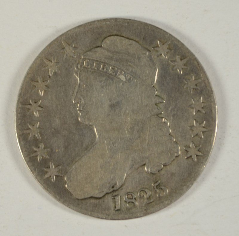 1825 BUST HALF DOLLAR G/VG (1 of 2)