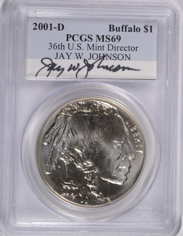 2001-D BUFFALO COMMEN DOLLAR PCGS MS-69 (36TH US MINT (1 of 4)