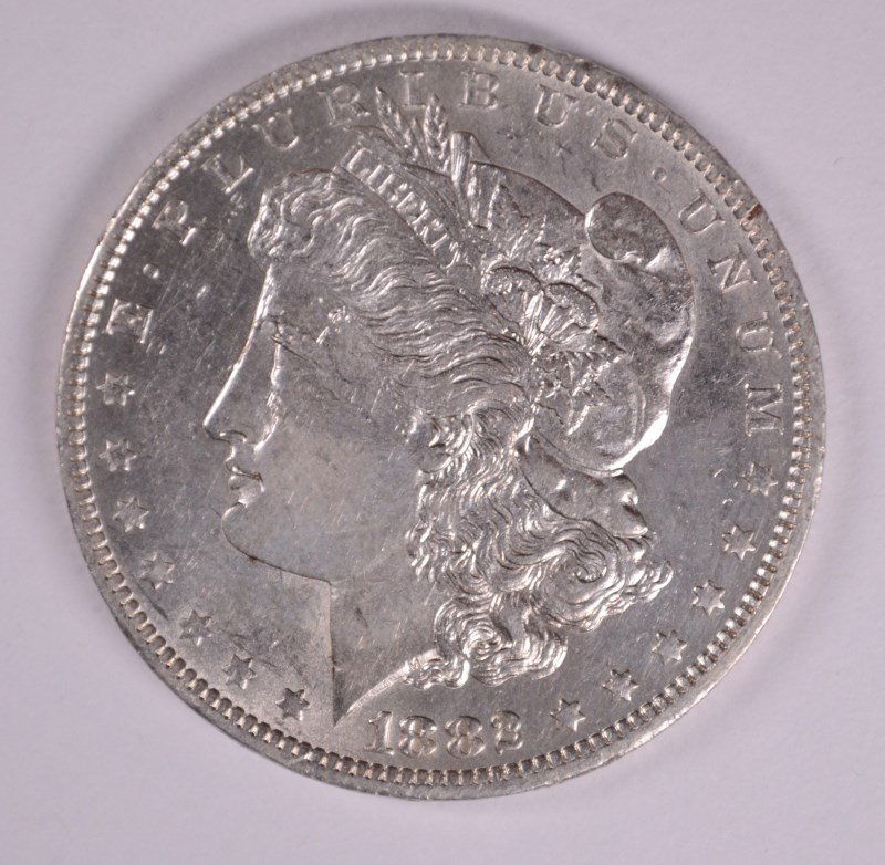 1882-O/S MORGAN DOLLAR AU (1 of 2)