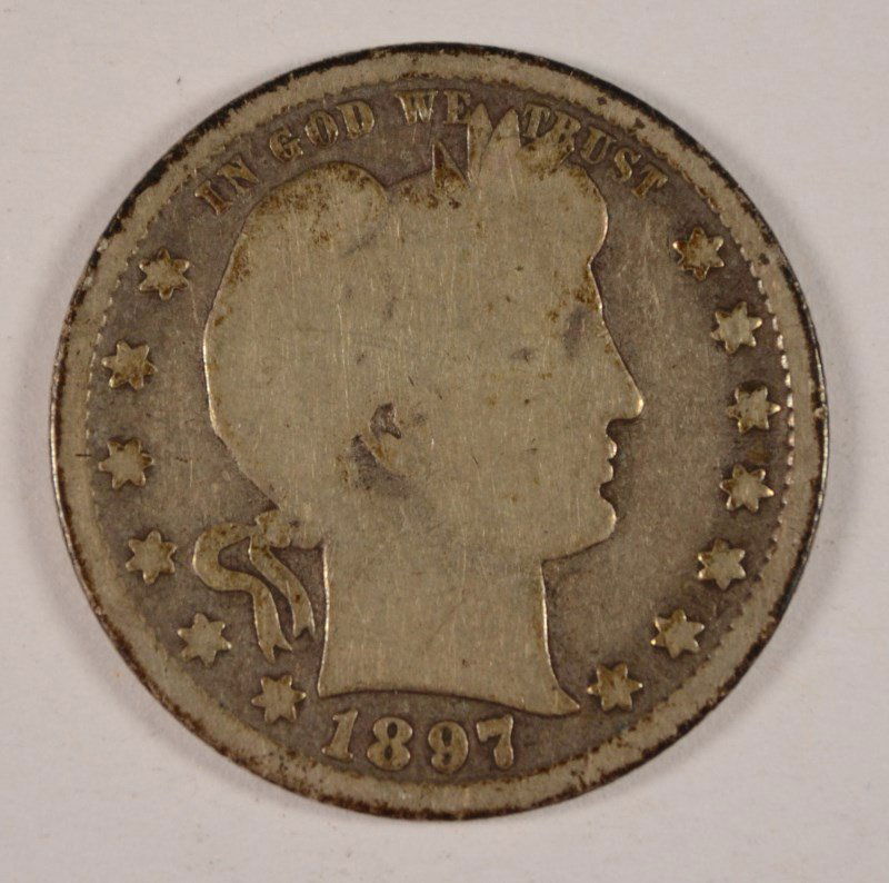 1897-S BARBER QUARTER AG/G (1 of 2)