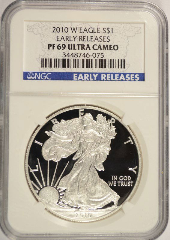 2010-W PROOF SILVER AMERICAN EAGLE NGC PF-69 UC (EARLY (1 of 4)