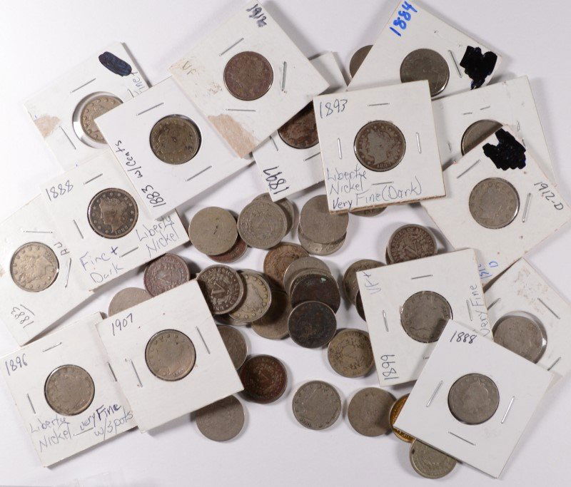 54 - LIBERTY "V" NICKELS - SOME SEMI KEY DATES, GREAT (1 of 1)