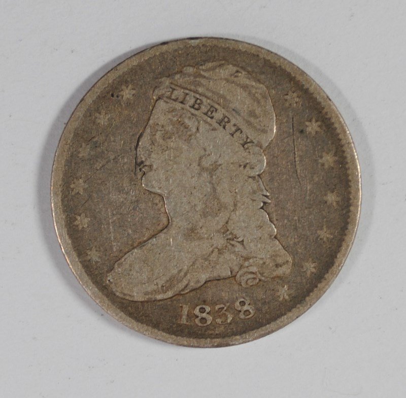 1838 BUST HALF DOLLAR AG (1 of 2)