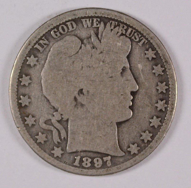 1897-O BARBER HALF DOLLAR GOOD (1 of 2)