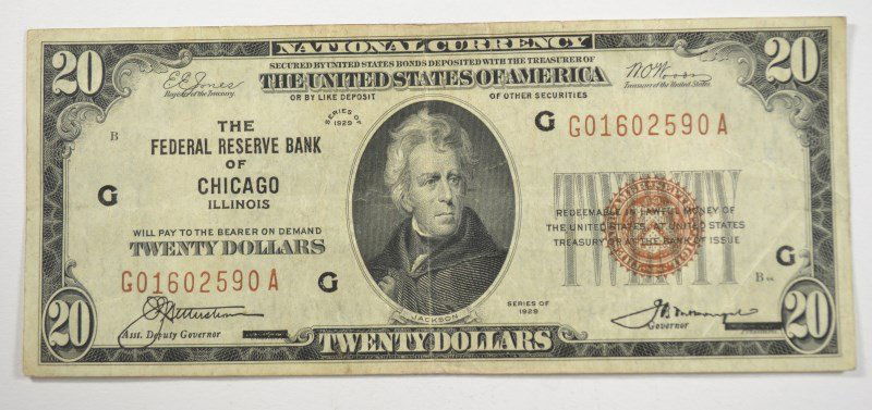 1929 $20 NATIONAL (CHICAGO, IL) (1 of 2)