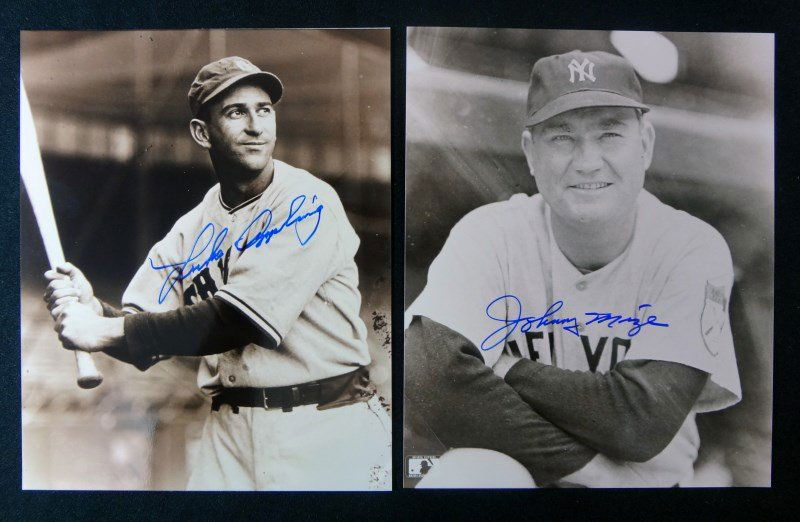 2 - Sepia 8x10 Autographed Photo's:  JOHNNY MIZE & LUKE (1 of 3)