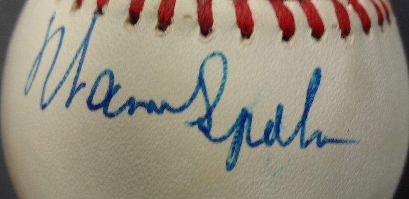 WARREN SPAHN AUTOGRAPHED BASEBALL NATL LG BALL (1 of 2)