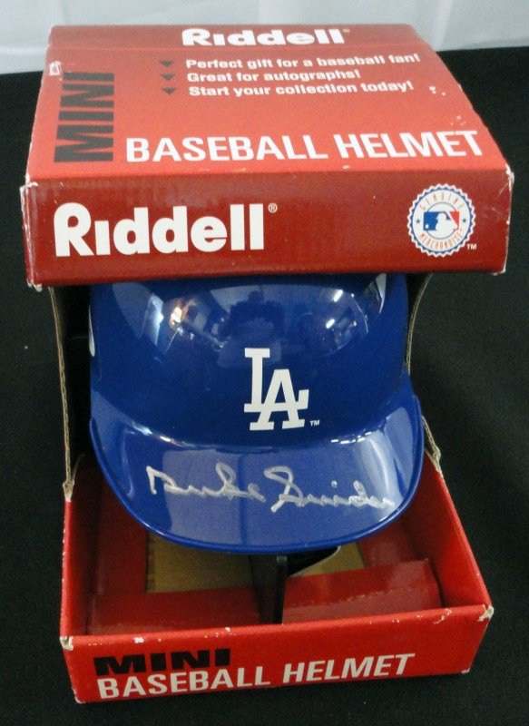 Duke Snider Autographed Los Angeles Dodgers Mini Helmet (1 of 2)