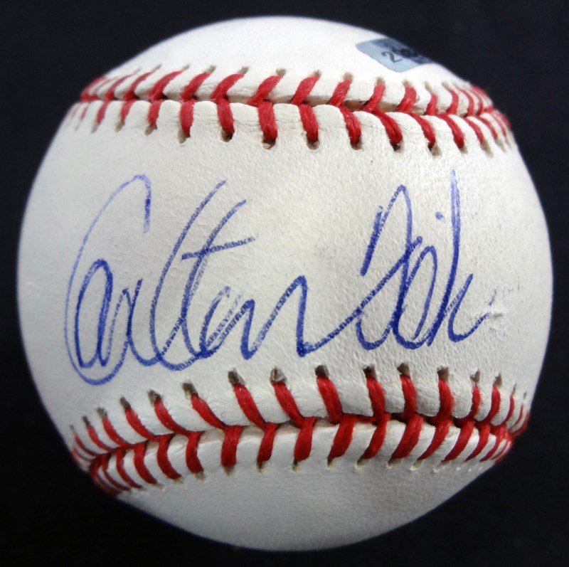 Carlton Fisk Autographed Official MLB Baseball (1 of 3)