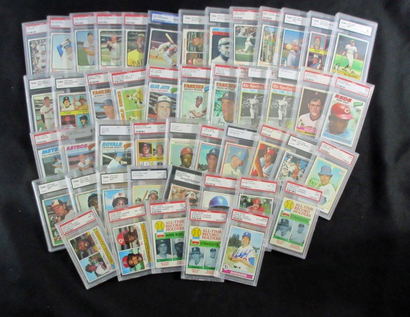 47 - GRADED BASEBALL CARDS from the 70's, NICE LOT! (1 of 4)
