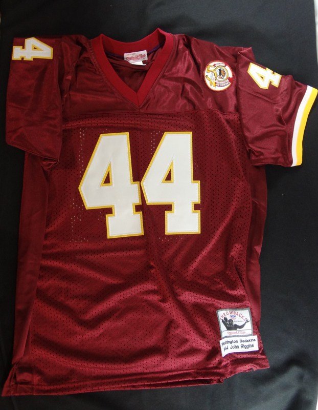 John Riggins Autographed HOF Maroon Redskins Jersey (1 of 8)