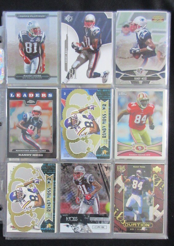 RANDY MOSS NFL CARD COLLECTION - 55 CARDS - PREMIUM (1 of 4)