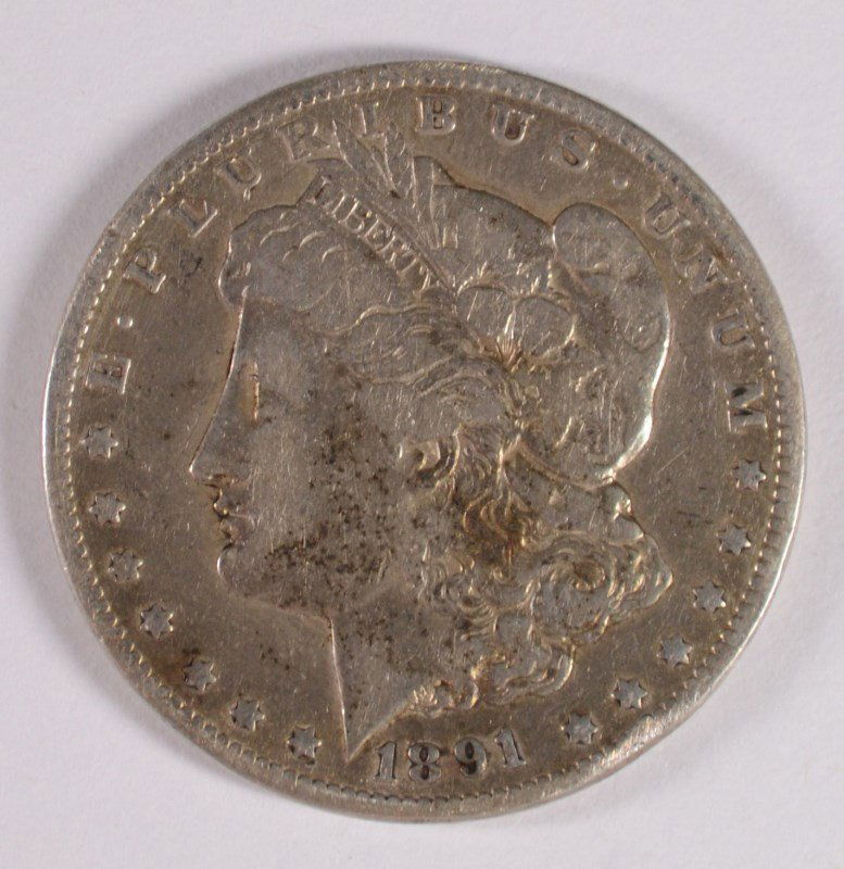 1891-CC MORGAN DOLLAR G/VG (1 of 2)