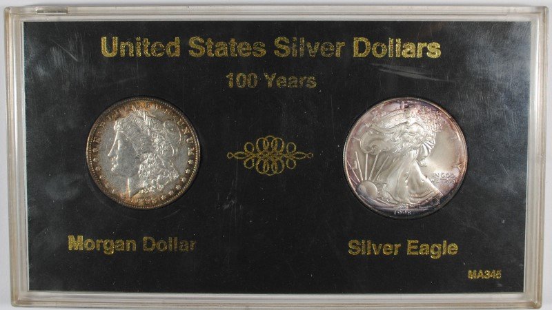 100 YEARS U.S. SILVER DOLLAR SET: 1898 MORGAN  DOLLAR, (1 of 2)