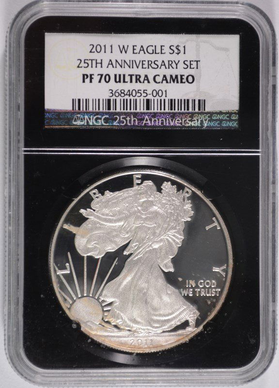2011-W PROOF SILVER AMERICAN EAGLE NGC PF-70 !!!! UC (1 of 4)