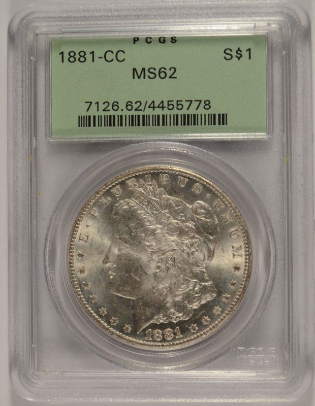 1881-CC MORGAN DOLLAR PCGS MS-62 (OGH) (1 of 4)
