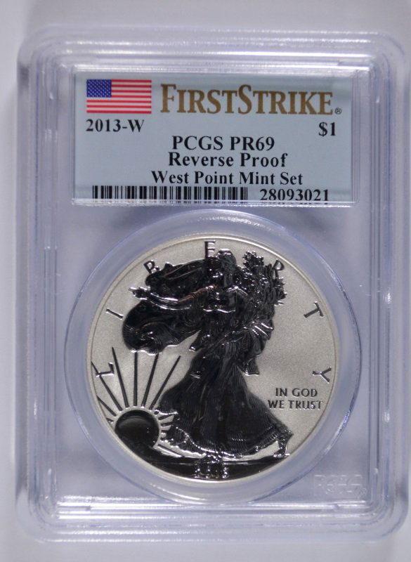 2013-W PROOF SILVER AMERICAN EAGLE PCGS PR-69 (FIRST (1 of 4)