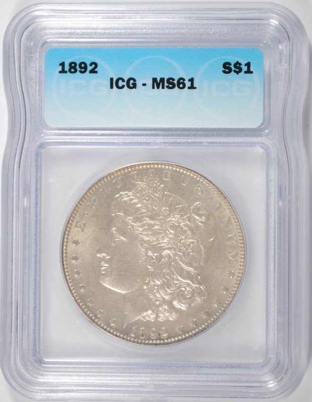 1892 MORGAN DOLLAR ICG MS-61 (1 of 4)