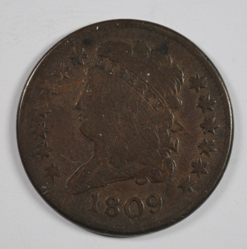 1809 HALF CENT G/VG (1 of 2)