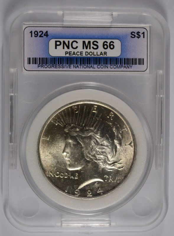 1924 PEACE DOLLAR PNC MS-66 (1 of 4)
