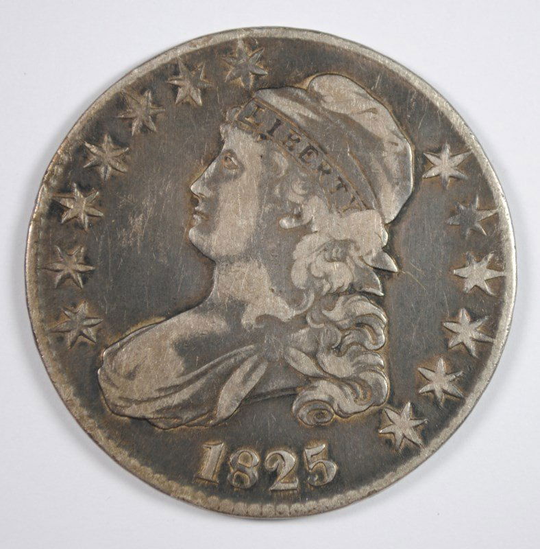 1825 BUST HALF DOLLAR F/VF (1 of 2)