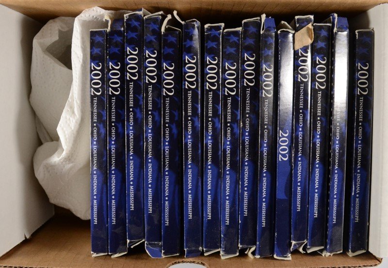 ( 15 ) 2002 U.S. STATE QUARTER PROOF SETS IN ORIGINAL (1 of 3)