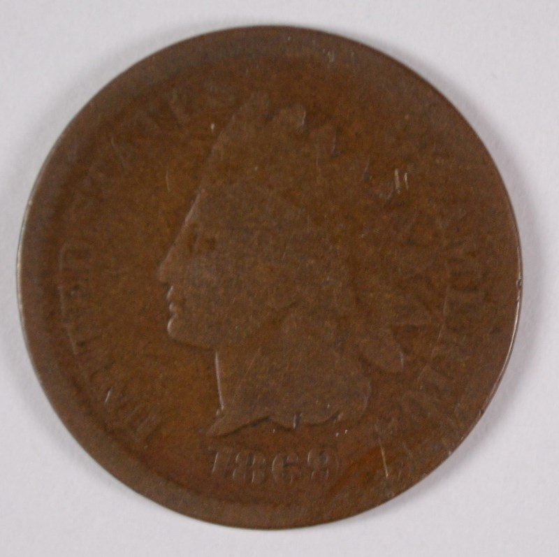 1869/69 INDIAN HEAD CENT AG/G (1 of 2)