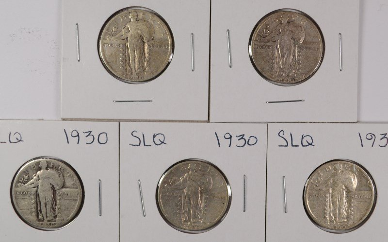(5) 1930 STANDING LIBERTY QUARTERS (1 of 2)