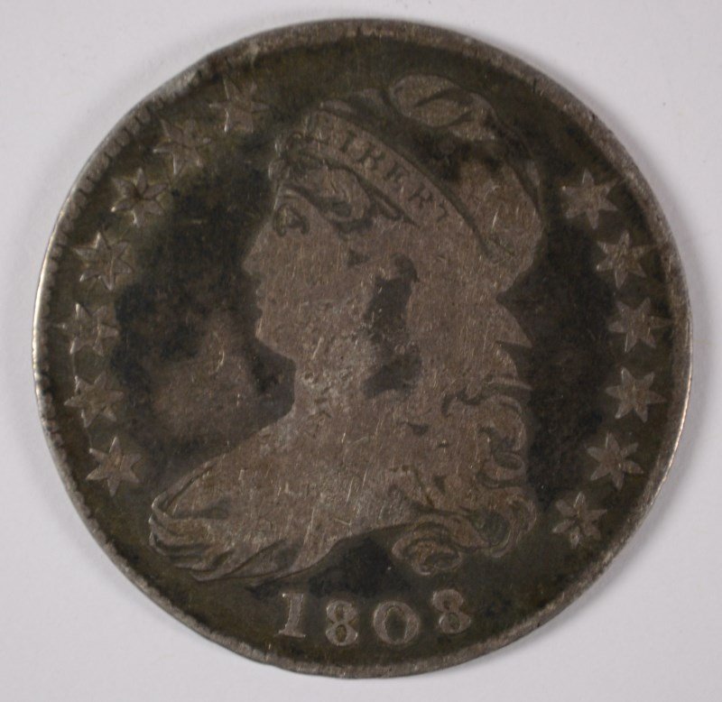 1808/7 BUST HALF DOLLAR G/VG (1 of 2)