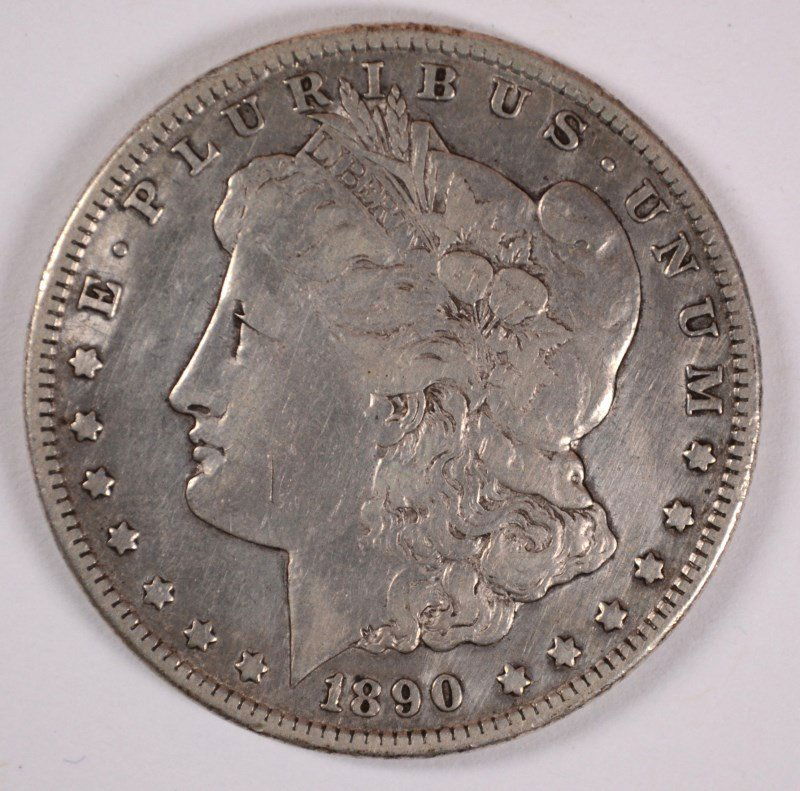 1890-CC MORGAN DOLLAR VF CLEANED (1 of 2)