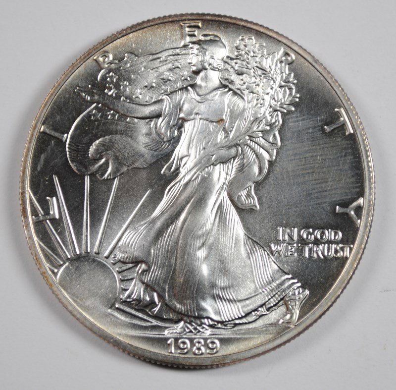 1989 SILVER AMERICAN EAGLE (1 of 2)