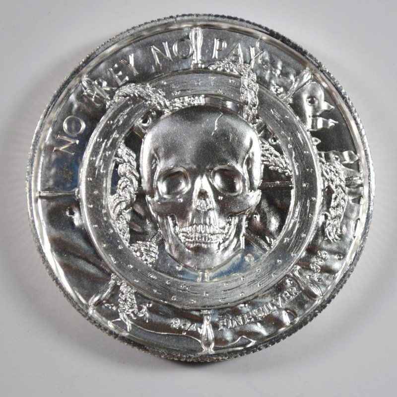 PRIVATEER "THE SIREN" TWO OUNCE SILVER PIRATE COIN (1 of 2)
