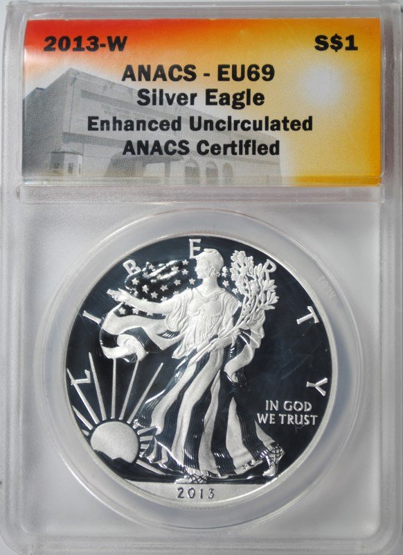 2013-W (ENHCANCED PROOF) SILVER AMERICAN EAGLE ANACS (1 of 4)