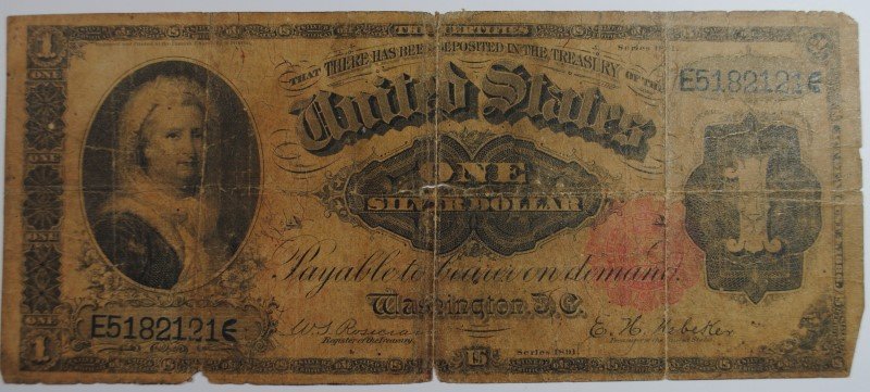 1891 $1 SILVER CERTIFICATE (1 of 2)