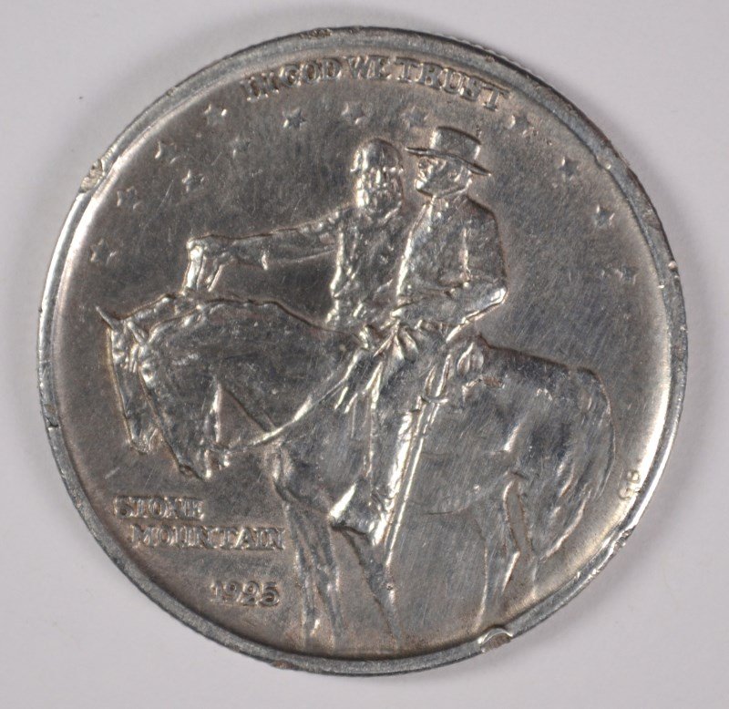 1925 STONE MOUNTAIN COMMEN HALF DOLLAR XF (1 of 2)