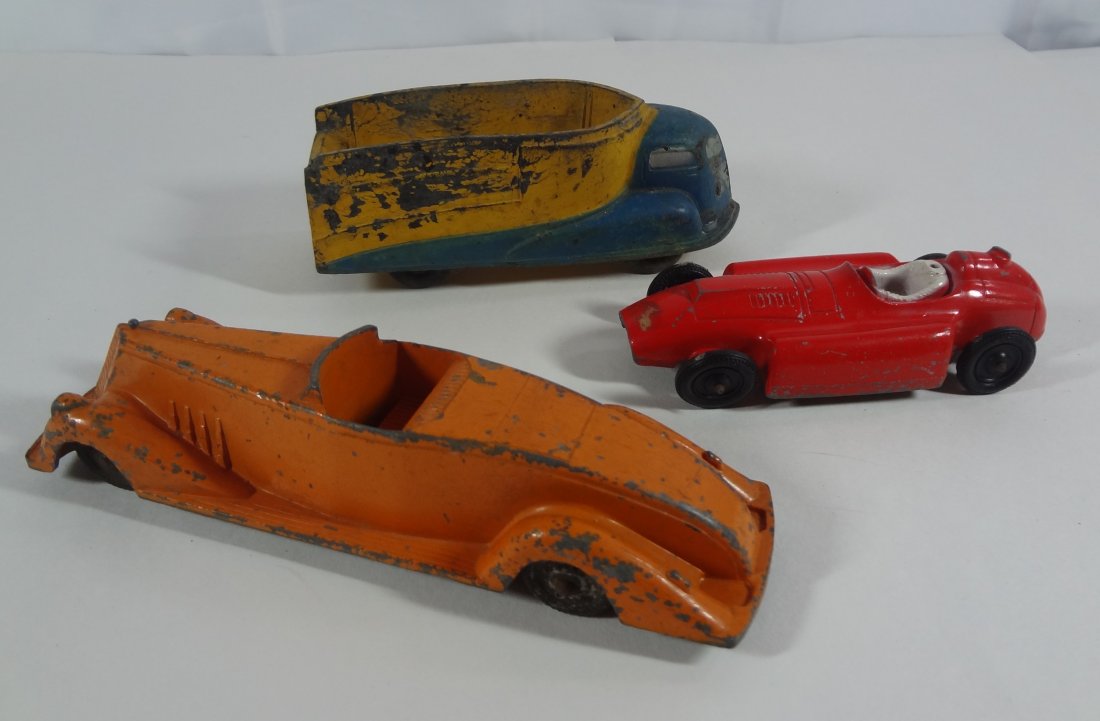 Lot of 3 Tin Vintage Tin Trucks (1 of 7)