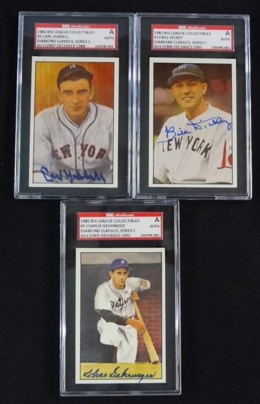 3 - AUTOGRAPHED 1982 BIG LEAGUE COLLECTIBLES SGC (1 of 3)