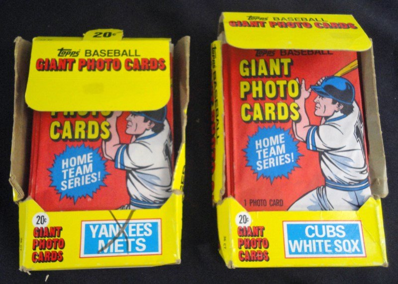 Lot of 65 - TOPPS GIANT 1981 PHOTO CARDS Factory Sealed (1 of 3)