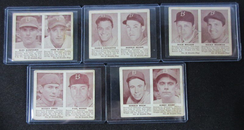 5 - 1941 DOUBLE PLAY BASEBALL CARDS (VGEX-VG) #13, #14, (1 of 3)