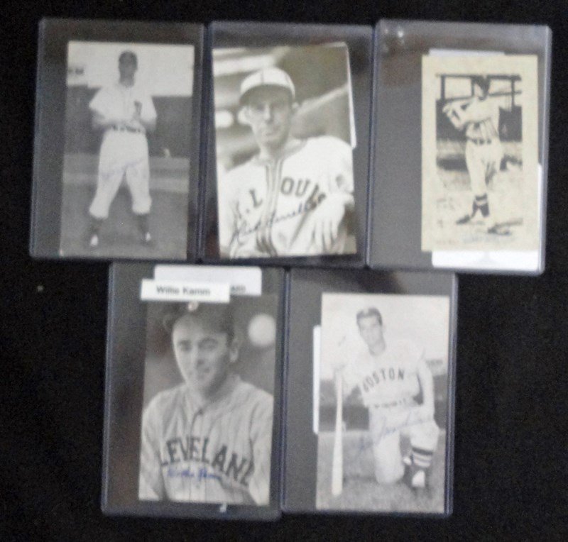5 - SGC AUTHENTIC AUTOGRAPHED POSTCARDS / EXHIBITS - (1 of 7)