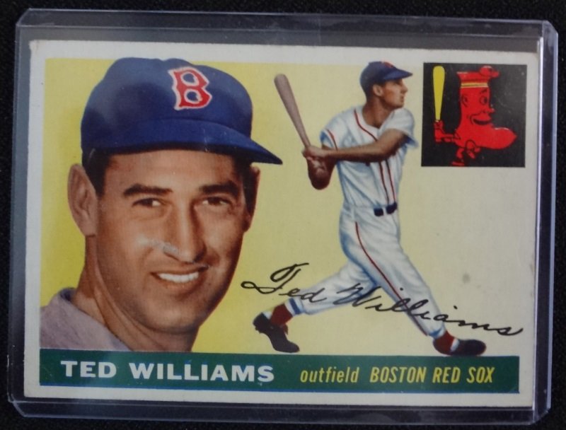 1955 TOPPS #2 TED WILLIAMS VG / GOOD+ (1 of 2)