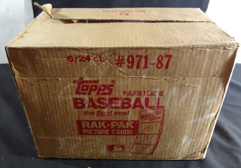 1987 Topps Baseball Unopened Rack Pack Case w/ 6 Boxes (1 of 1)