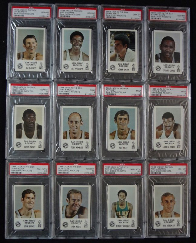 12 - 1968 JACK IN THE BOX BASKETBALL PSA CARDS - RICK (1 of 1)