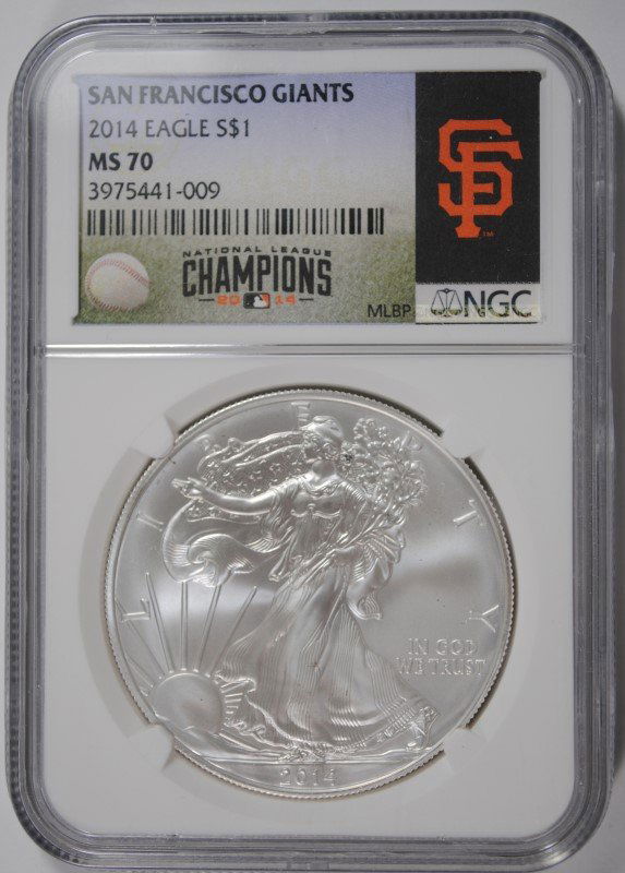 2014 SILVER AMERICAN EAGLE NGC MS-70 !!!! (NATIONAL (1 of 4)