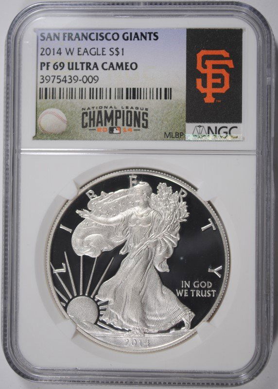 2014-W PROOF SILVER AMERICAN EAGLE NGC PF-69 UC (1 of 4)