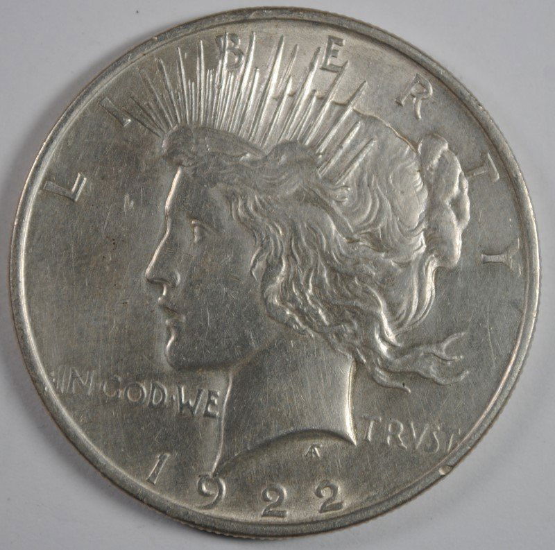 1922 PEACE DOLLAR BU (1 of 2)