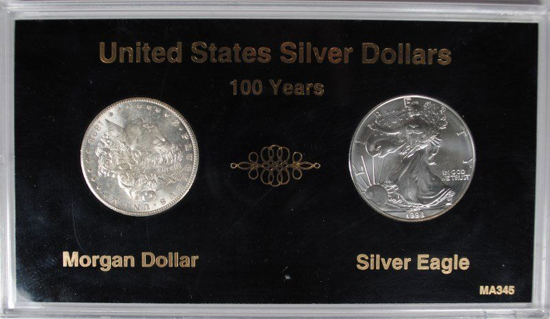100 YEAR SILVER DOLLAR SET: GEM BU 1898-O MORGAN & GEM (1 of 2)